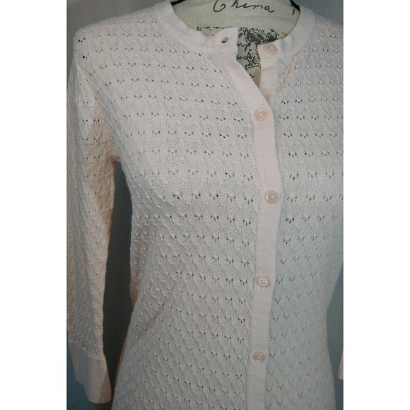 🎀 Soft Pink Button Up Merona Knit Cardigan Size S - Picture 5 of 5